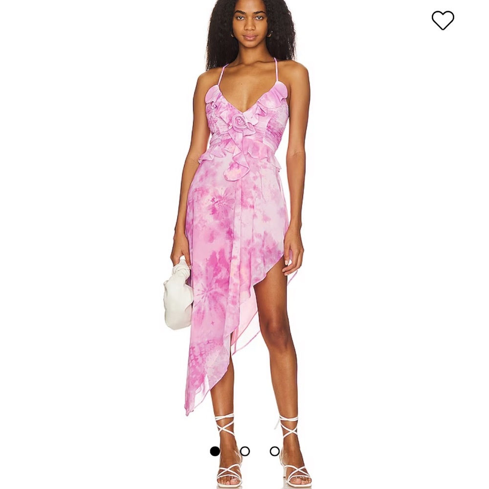 Tularosa Pink Tie dye dress